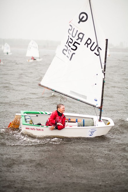 The young racers faced extremely windy conditions at the Sea Brothers Race 2012 © SPBYC